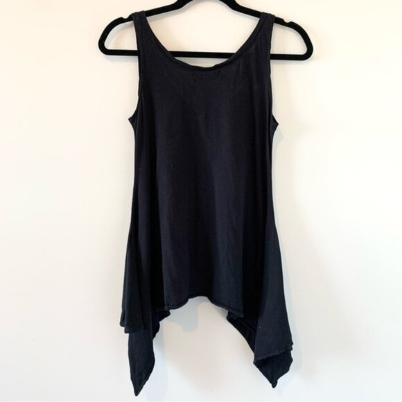 Revolve Wildfox Dreamer Seahorse No. 9 Tank Top Draped Flowy V-neck Black XS - Picture 10 of 11
